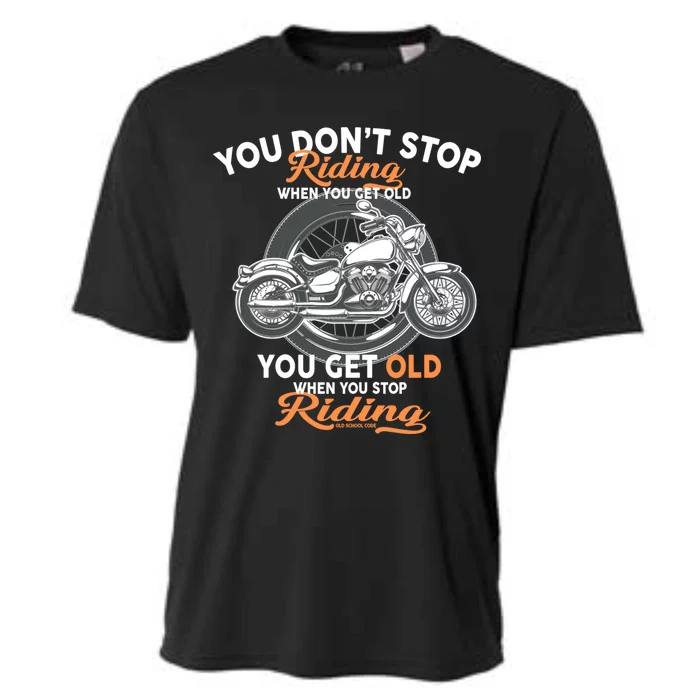 You Don't Get Old When You Stop Riding Cooling Performance Crew T-Shirt