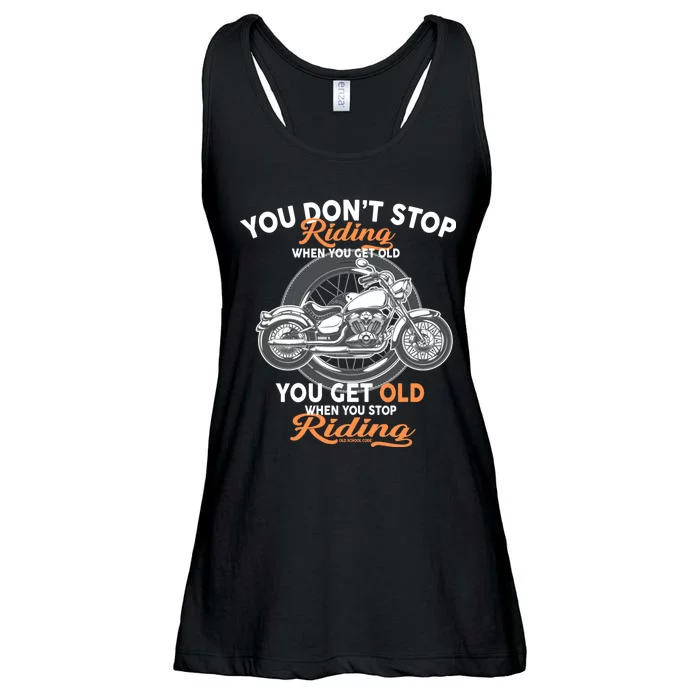 You Don't Get Old When You Stop Riding Ladies Essential Flowy Tank