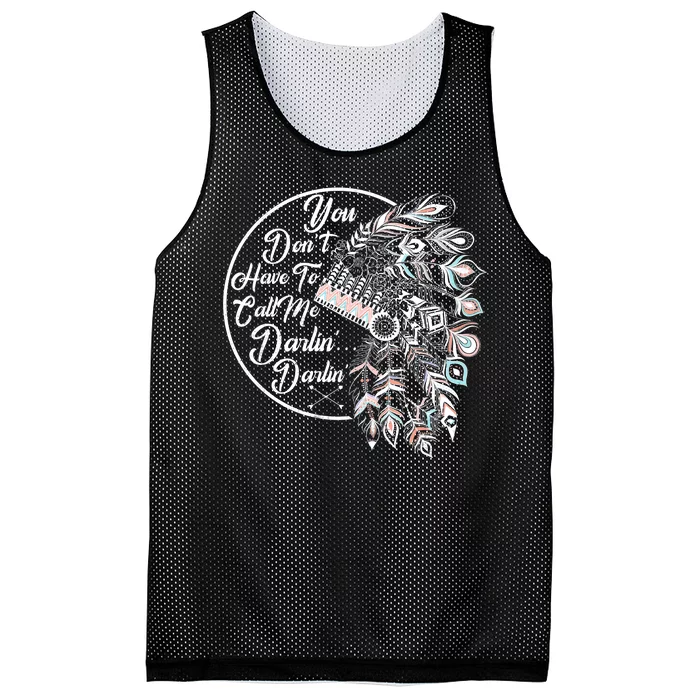 You Don't Have To Call Me Darlin Mesh Reversible Basketball Jersey Tank