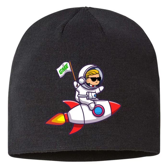 You GME Stonk To The Moon WSB Stock Market 8 1/2in Sustainable Knit Beanie