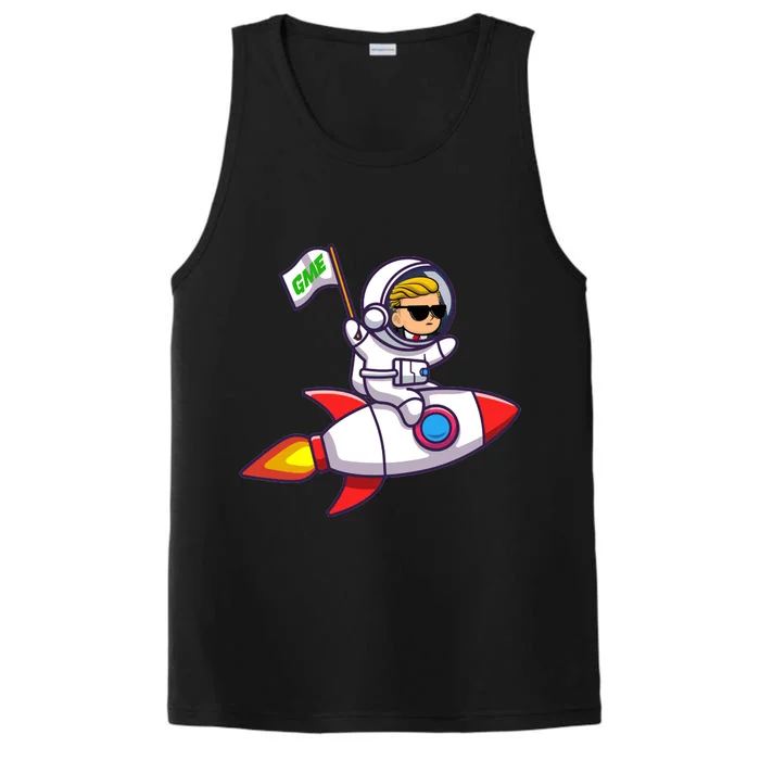 You GME Stonk To The Moon WSB Stock Market Performance Tank