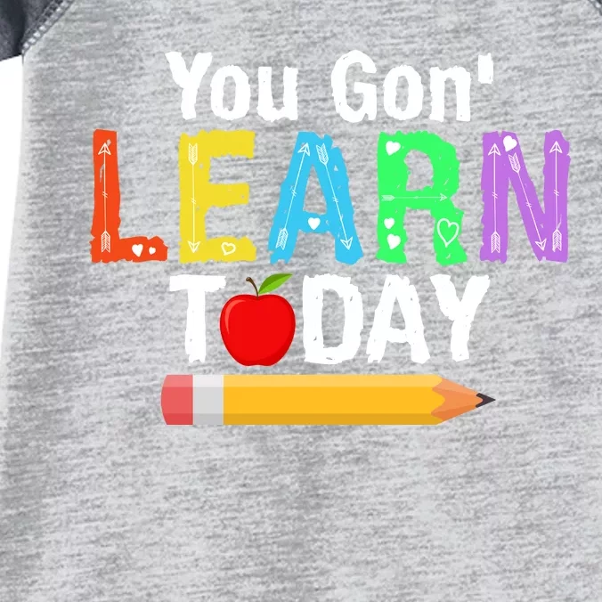 You Gon' Learn Today Back To School Infant Baby Jersey Bodysuit