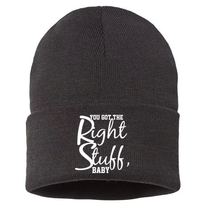 You Got The Right Stuff Baby Sustainable Knit Beanie