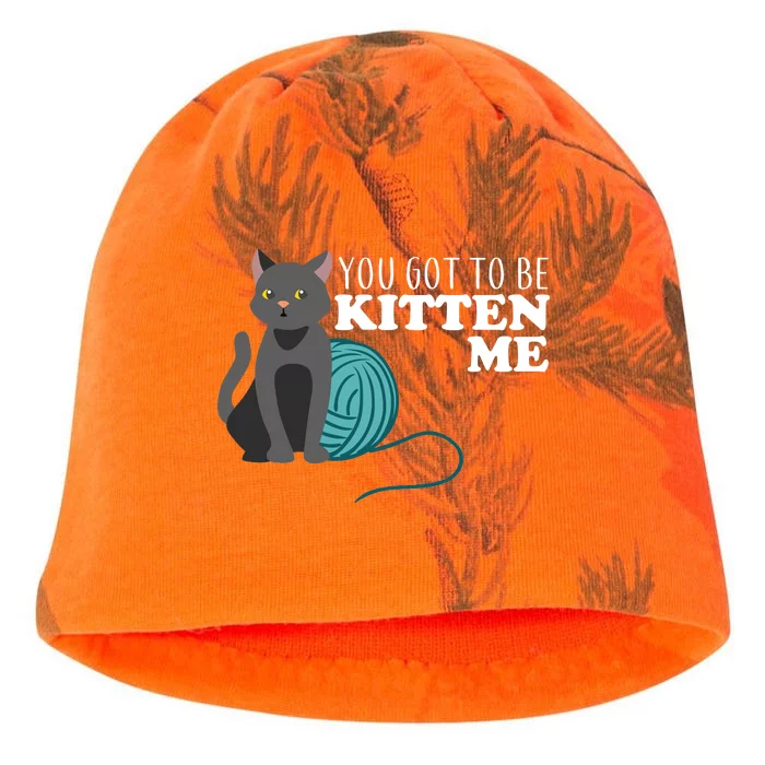 You Got To Be Kitten Me Kati - Camo Knit Beanie