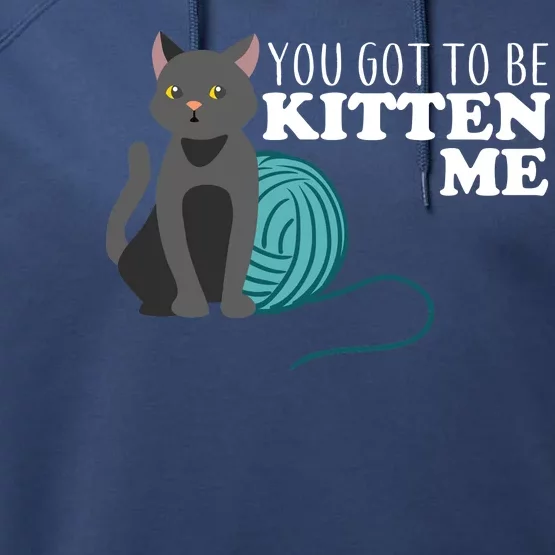 You Got To Be Kitten Me Performance Fleece Hoodie