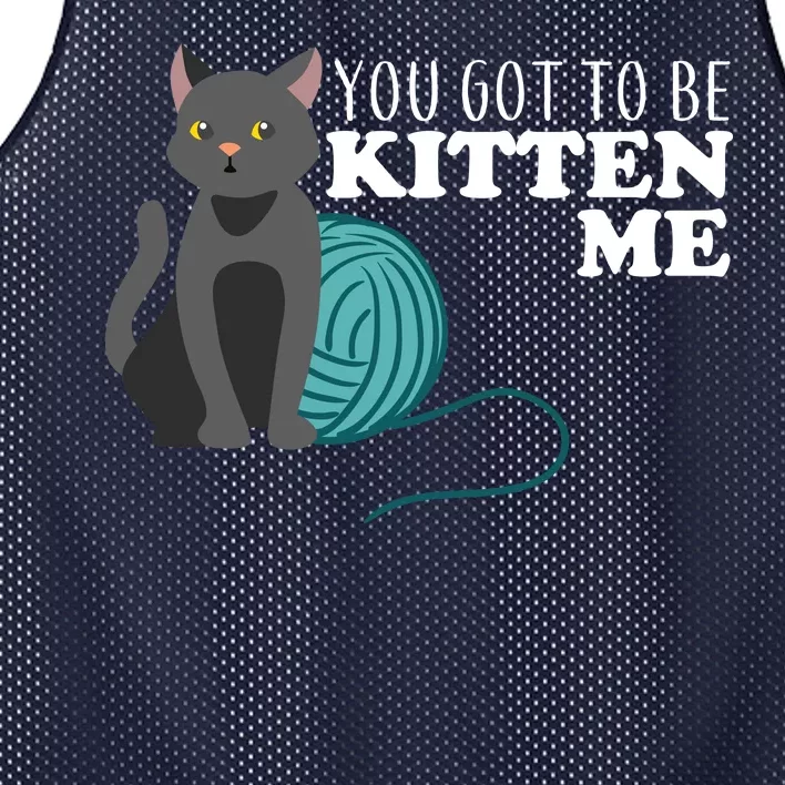 You Got To Be Kitten Me Mesh Reversible Basketball Jersey Tank