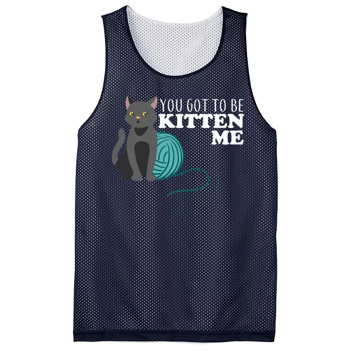 You Got To Be Kitten Me Mesh Reversible Basketball Jersey Tank