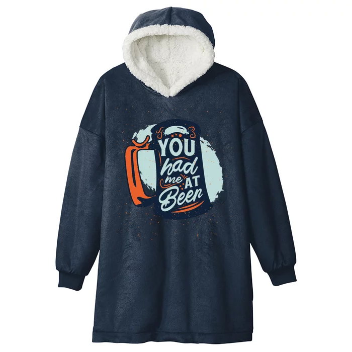 You Had Me At Beer Hooded Wearable Blanket