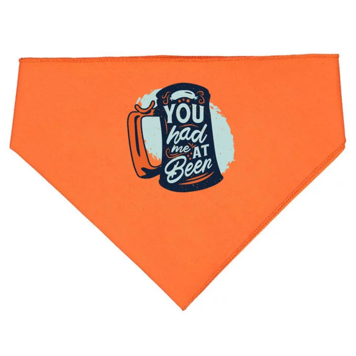 You Had Me At Beer USA-Made Doggie Bandana