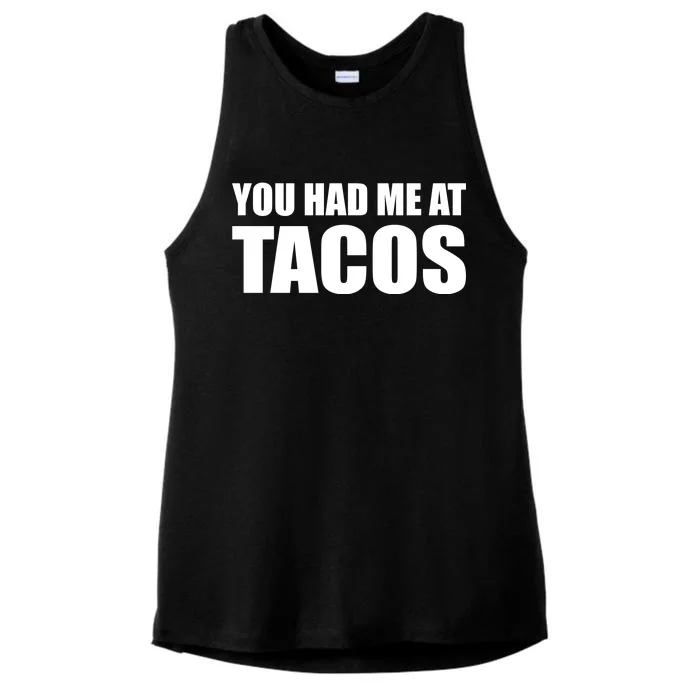 You Had Me At Tacos Ladies Tri-Blend Wicking Tank