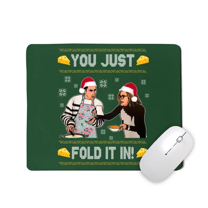 You Just Fold It Funny Cheese Xmas Sweater Mousepad