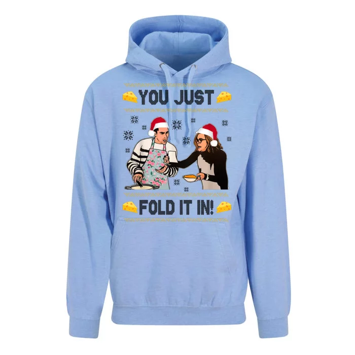 You Just Fold It Funny Cheese Xmas Sweater Unisex Surf Hoodie