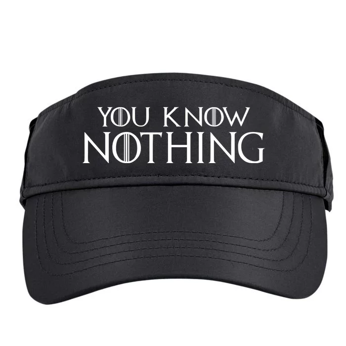 You Know Nothing Adult Drive Performance Visor