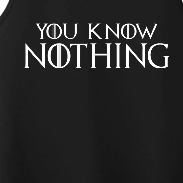 You Know Nothing Performance Tank