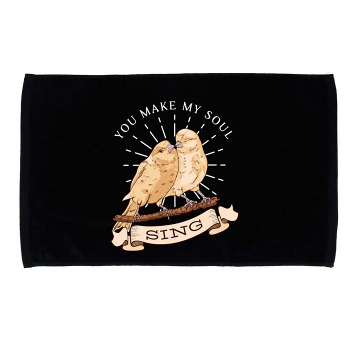 You Make My Soul Sing Bird Microfiber Hand Towel