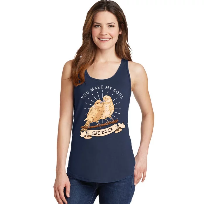 You Make My Soul Sing Bird Ladies Essential Tank