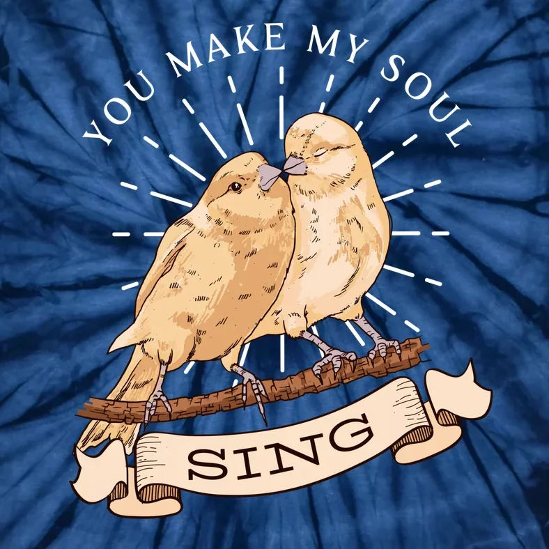 You Make My Soul Sing Bird Tie-Dye T-Shirt