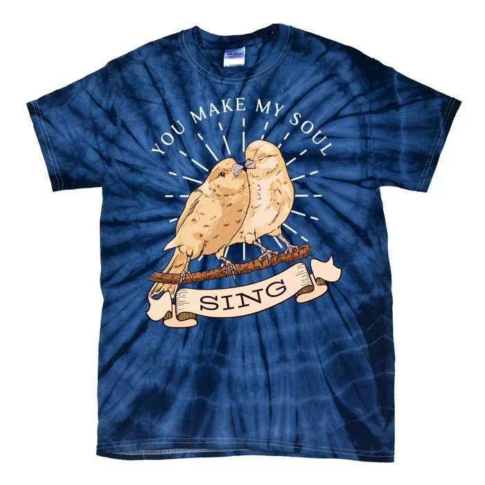 You Make My Soul Sing Bird Tie-Dye T-Shirt