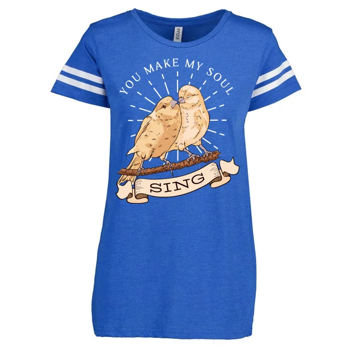 You Make My Soul Sing Bird Enza Ladies Jersey Football T-Shirt