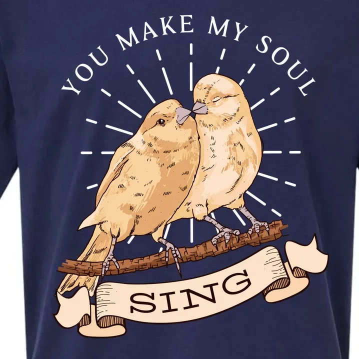 You Make My Soul Sing Bird Sueded Cloud Jersey T-Shirt