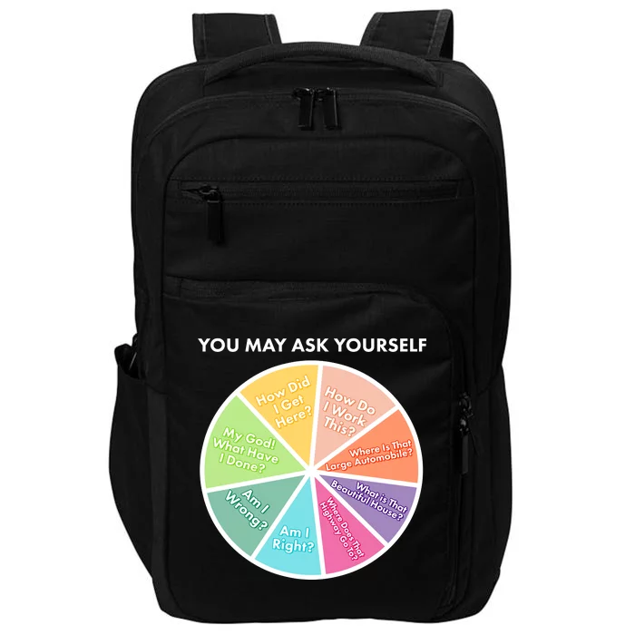 You May Ask Yourself Pie Chart Impact Tech Backpack