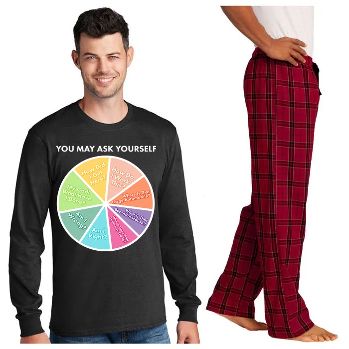 You May Ask Yourself Pie Chart Long Sleeve Pajama Set