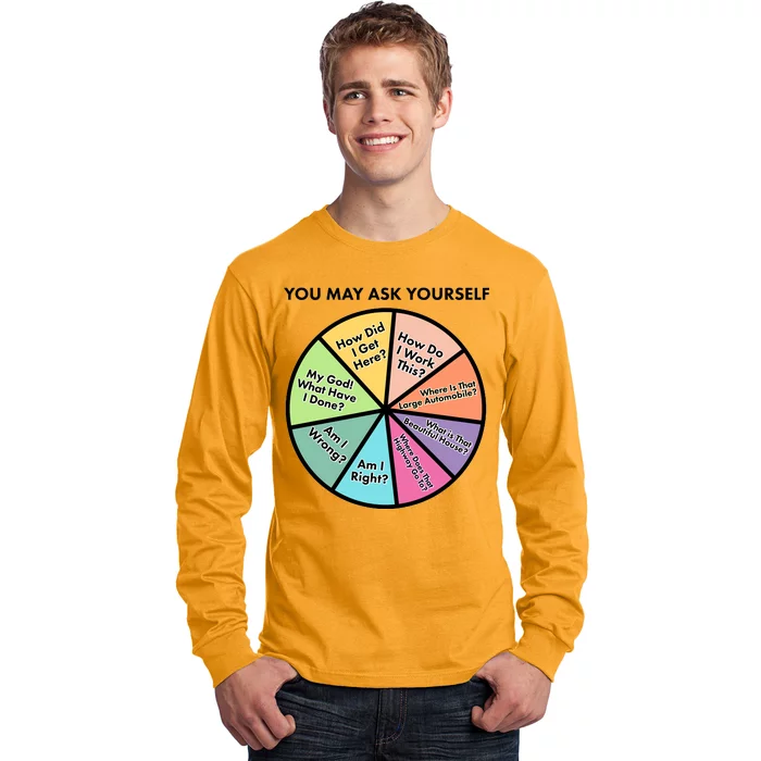 You May Ask Yourself Pie Chart Long Sleeve Shirt