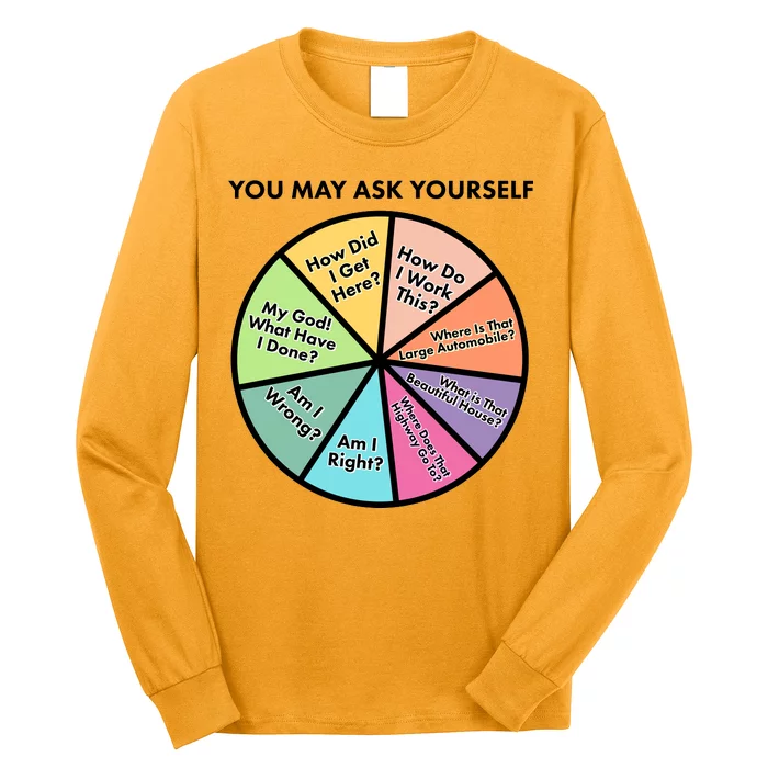 You May Ask Yourself Pie Chart Long Sleeve Shirt