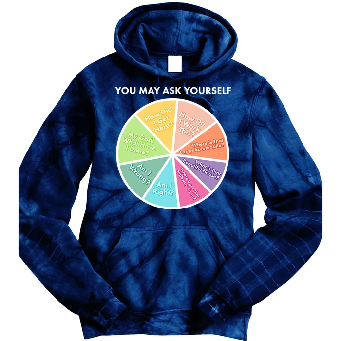 You May Ask Yourself Pie Chart Tie Dye Hoodie