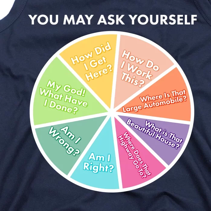 You May Ask Yourself Pie Chart Tank Top