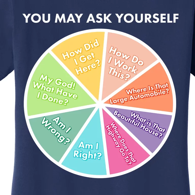 You May Ask Yourself Pie Chart Women's T-Shirt