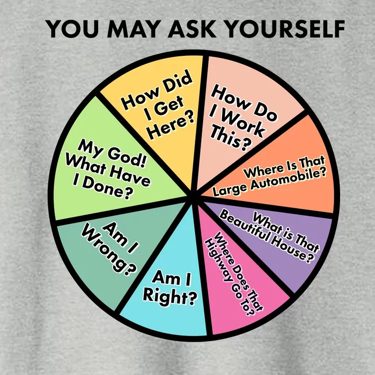 You May Ask Yourself Pie Chart Women's Crop Top Tee