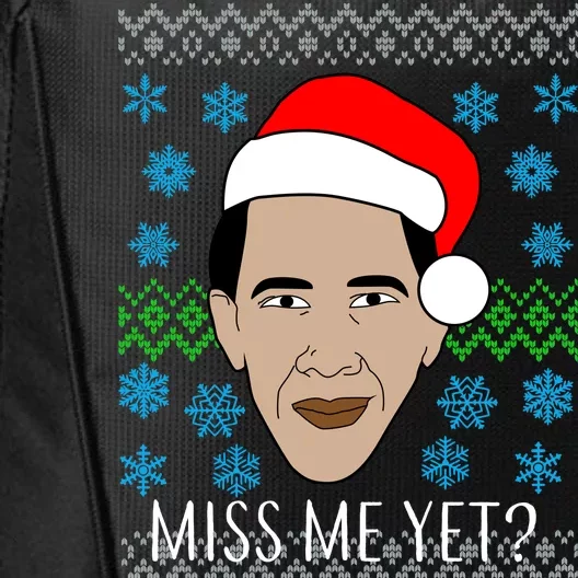 You Miss Me Yet Obama Ugly Christmas City Backpack