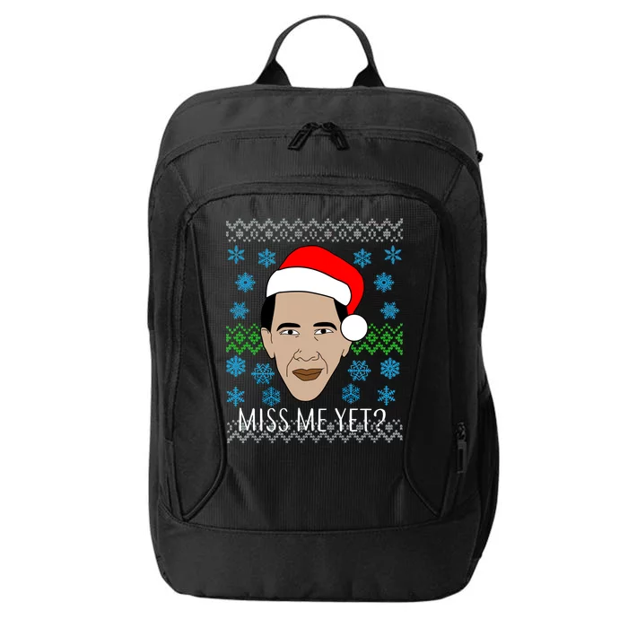 You Miss Me Yet Obama Ugly Christmas City Backpack