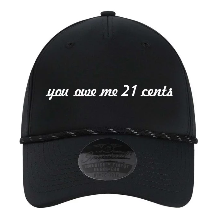 You Owe Me 21 Cents Scrip Text Performance The Dyno Cap