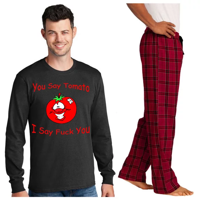 You Say Tomato I Say Fuck You Long Sleeve Pajama Set