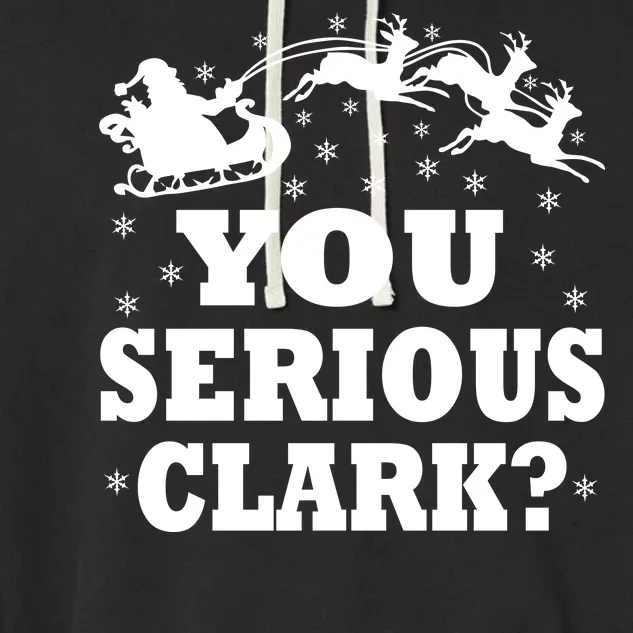 You Serious Clark? Garment-Dyed Fleece Hoodie