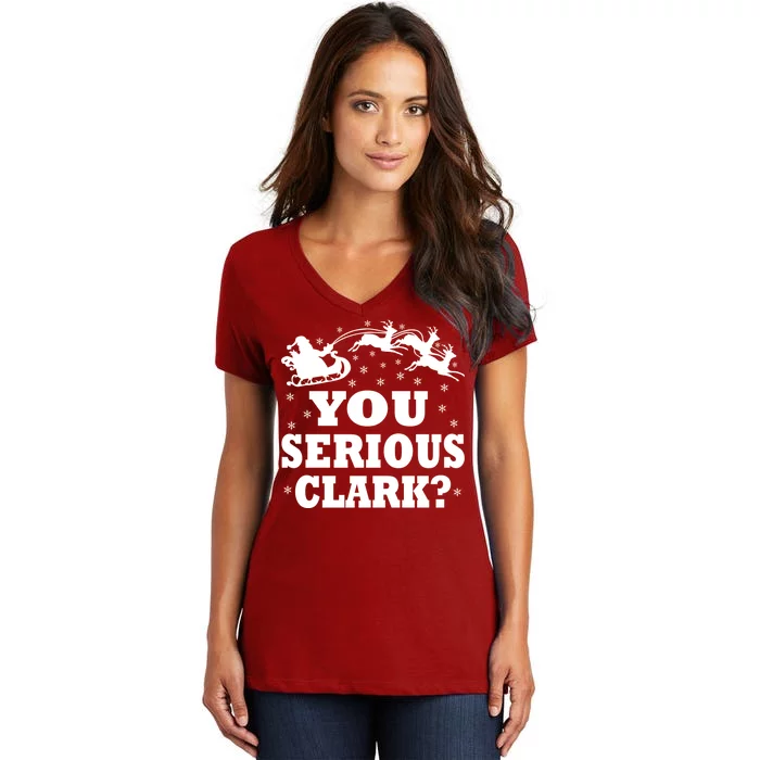 You Serious Clark? Women's V-Neck T-Shirt