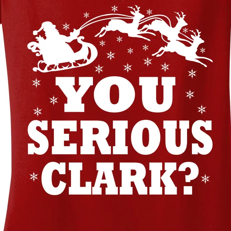 You Serious Clark? Women's V-Neck T-Shirt