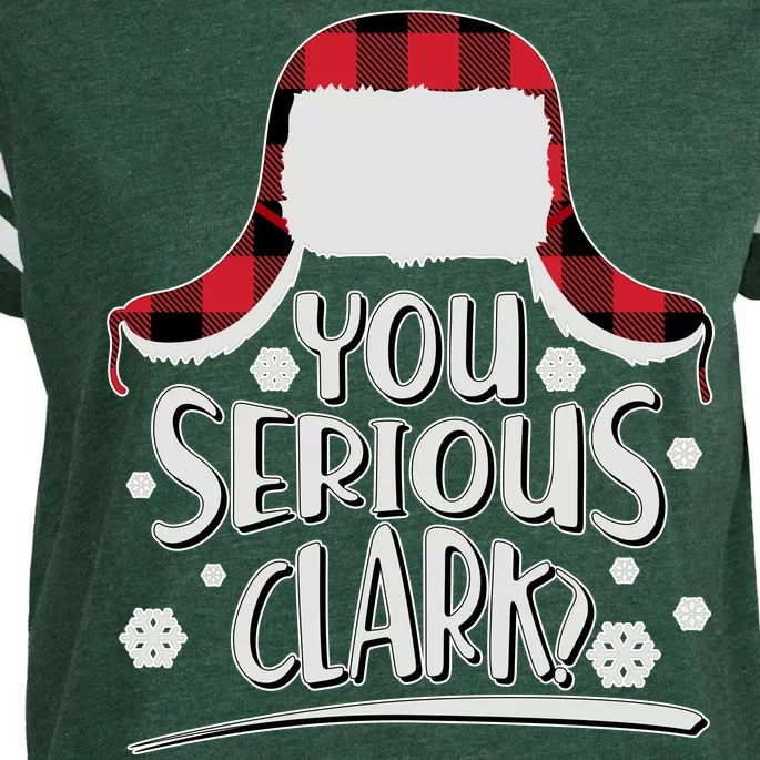 You Serious Clark? Christmas Winter Enza Ladies Jersey Football T-Shirt