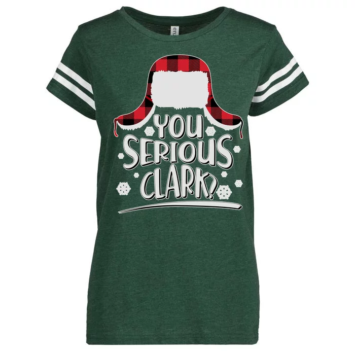 You Serious Clark? Christmas Winter Enza Ladies Jersey Football T-Shirt