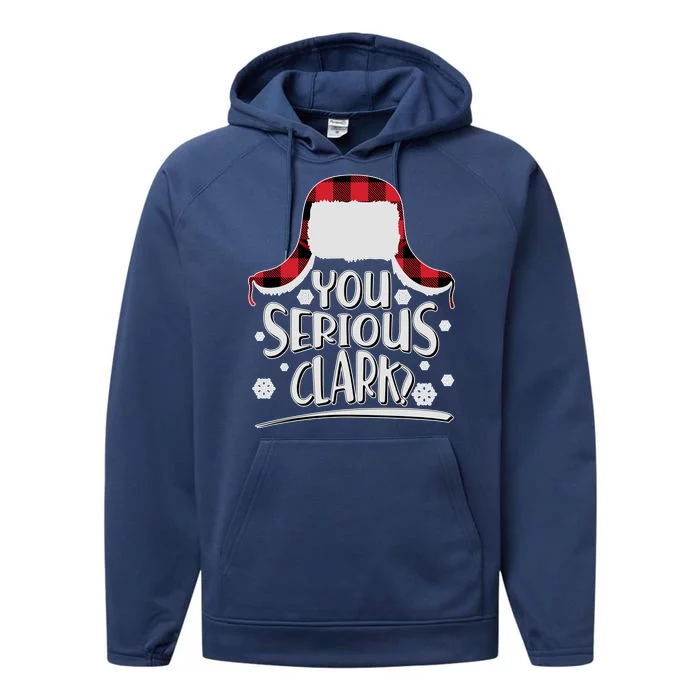 You Serious Clark? Christmas Winter Performance Fleece Hoodie