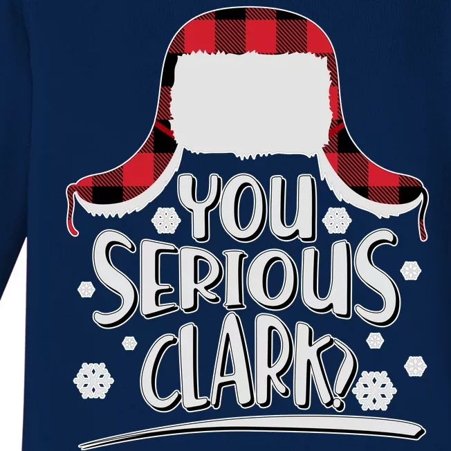 You Serious Clark? Christmas Winter Baby Long Sleeve Bodysuit