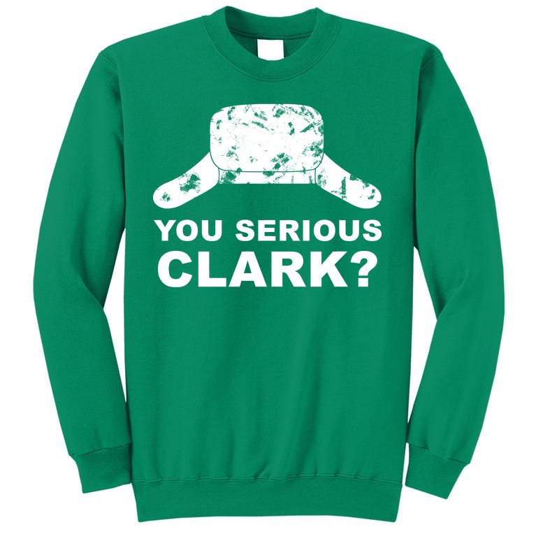 You Serious Clark Winter Hat Distress Sweatshirt