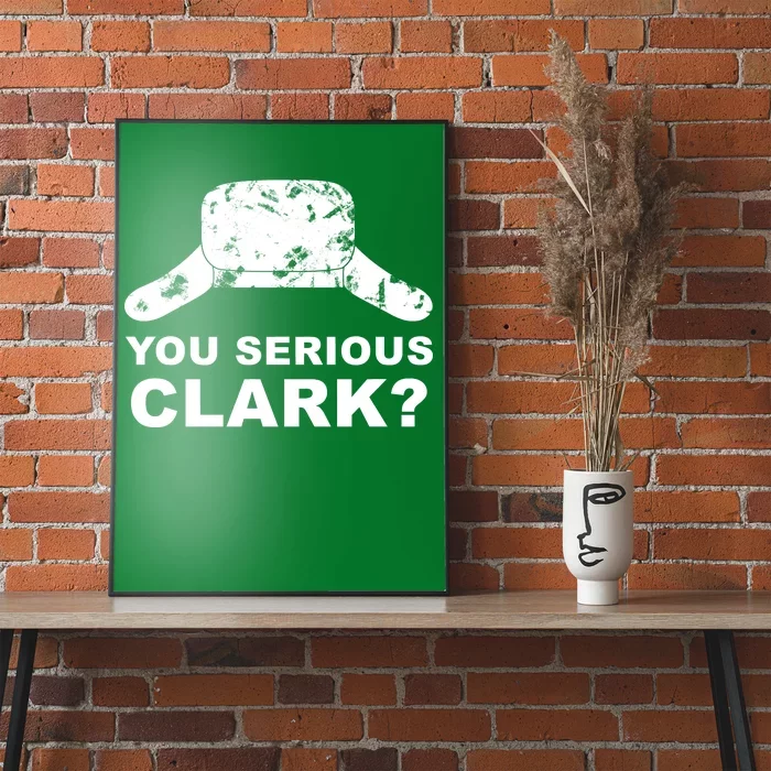 You Serious Clark Winter Hat Distress Poster