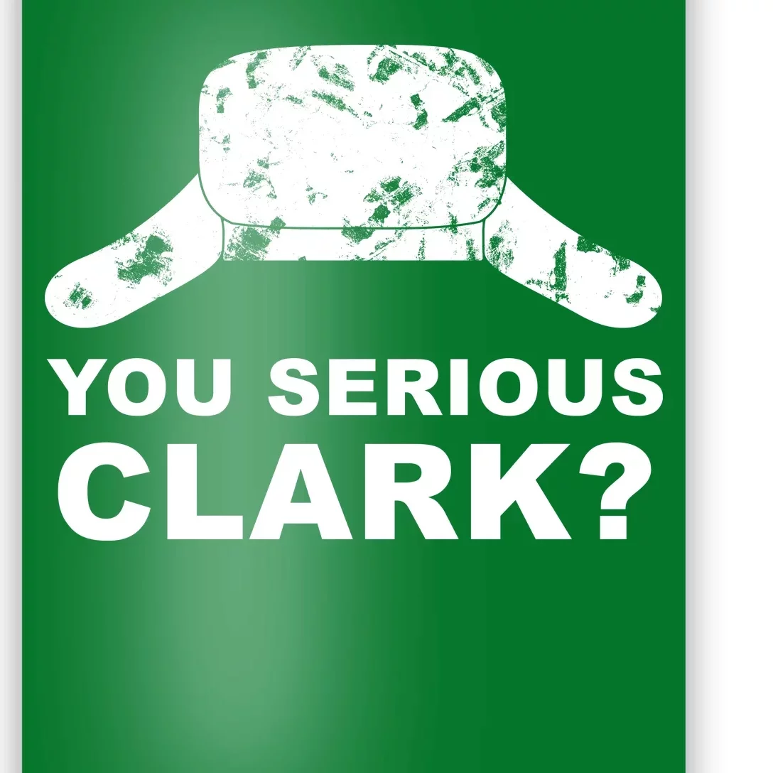 You Serious Clark Winter Hat Distress Poster