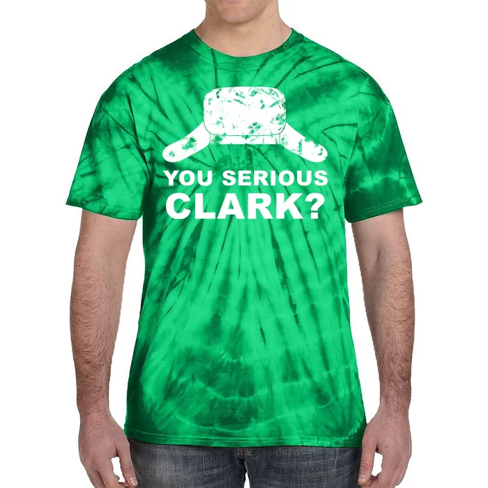 You Serious Clark Winter Hat Distress Tie-Dye T-Shirt