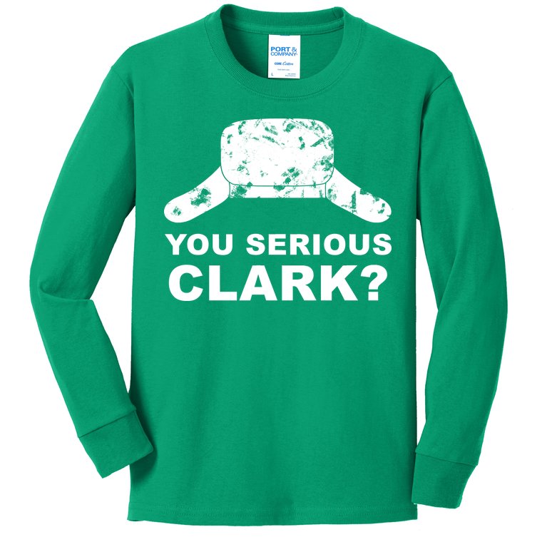 You Serious Clark Winter Hat Distress Kids Long Sleeve Shirt