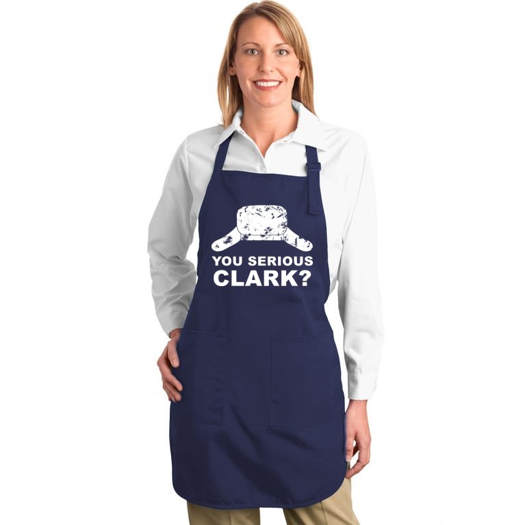 You Serious Clark Winter Hat Distress Full-Length Apron With Pockets