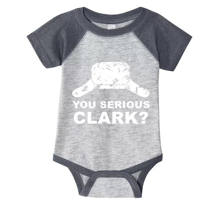 You Serious Clark Winter Hat Distress Infant Baby Jersey Bodysuit